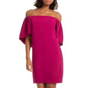 TRINA TURK Zeal Off The Shoulder Shift Dress Pink 6
